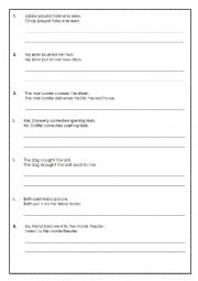 Conjunctions Worksheet