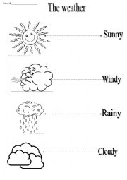 English Worksheet: THE WEATHER