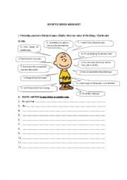 English Worksheet: Reported Speech