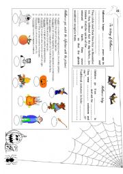 English Worksheet: Halloween worksheet