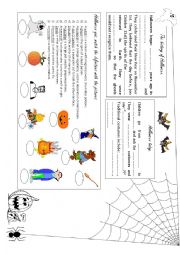 Halloween worksheet