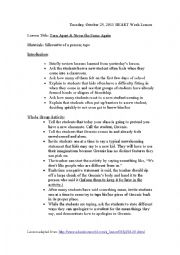 English Worksheet: Bullying Lesson