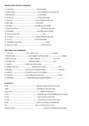 English Worksheet: TENSES REVISION