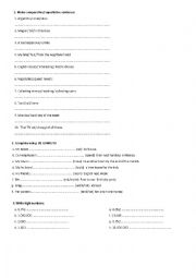 English Worksheet: REVISION