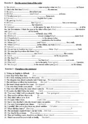 English Worksheet: paraphrasing