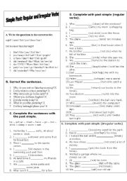 English Worksheet: Grammar Practice