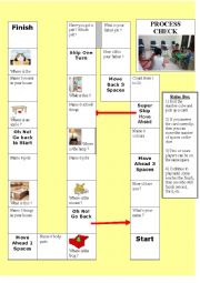 English Worksheet: board game pet, job, colour , rooms