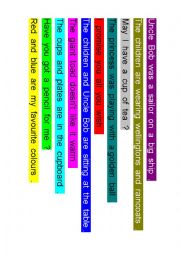 English Worksheet: Word order sentences