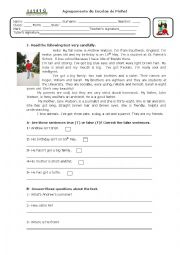 English Worksheet: Describing people