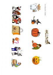 English Worksheet: What do they do for Halloween?
