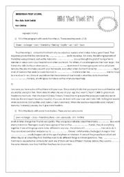 English Worksheet: language exercises