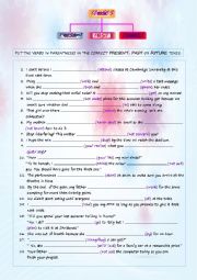 English Worksheet: MIXED TENSES