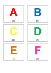 English Worksheet: flashcards Alphabet