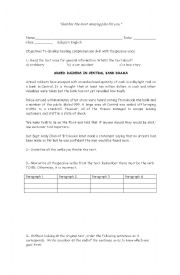 English Worksheet: Working with passives