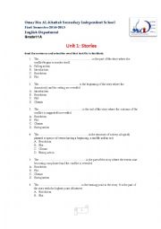 English Worksheet: a variety of exercises