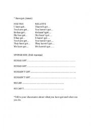 English Worksheet: Have got