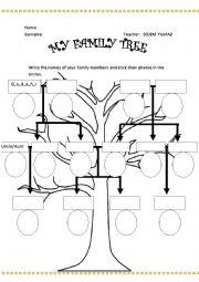 Family Tree for young learners