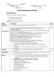 English Worksheet: Lesson plan Complaint