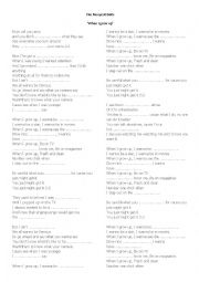 English Worksheet: When I grow up - The Pussycat Dolls