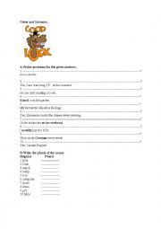 English Worksheet: Quiz about making Questions
