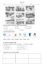 English Worksheet: the weather guide of work