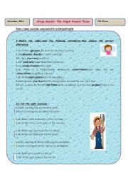 English Worksheet: worksheet about the simlpe present tense