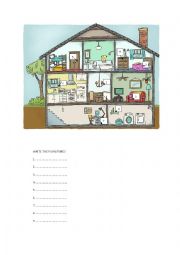 English Worksheet: furnitures