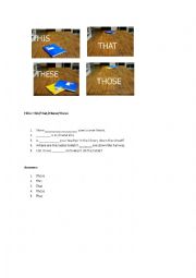 English Worksheet: This, That, These, Those