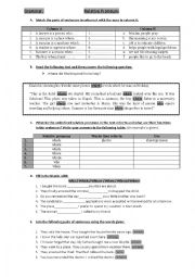 English Worksheet: Relative pronouns worksheet- lesson and exercises