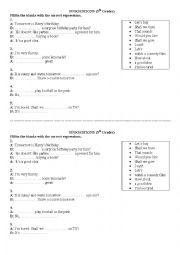 English Worksheet: Suggestions