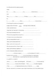 simple present tense worksheet