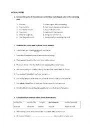 English Worksheet: Modal Verbs