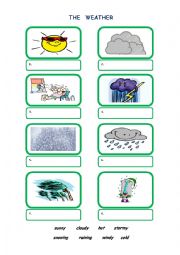 English Worksheet: THE WEATHER