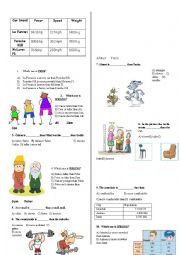 English Worksheet: Simple Comparatives Test