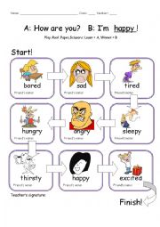 English Worksheet: How are you?