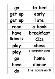 Matching activity for elementary students