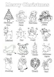 English Worksheet: Christmas