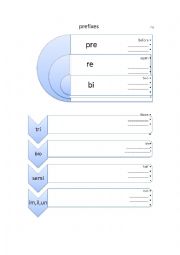 English Worksheet: Prefixes