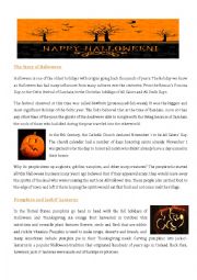 English Worksheet: What is Halloween? 