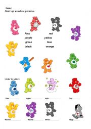 English Worksheet: colours