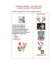 CRISTMAS REINDEER HOKEY POKEY (Another version of the traditional action song) 