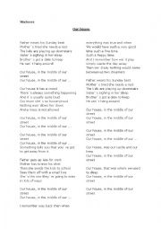 Our house by Madness- song worksheet 