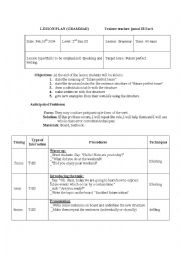 English Worksheet: lesson plan for future perfect