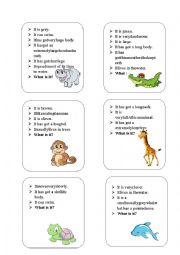 English Worksheet:  Animals and Have got/ Has got