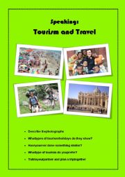 English Worksheet: Speaking: tourism and travel
