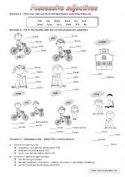 Possessive adjectives - An introduction