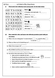 English Worksheet: 9th form lets watch a film GROUP SESSION 