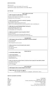 English Worksheet: Listening - Four ways to understand what you hear