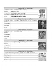 English Worksheet: Comparison of adjectives