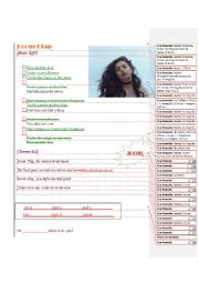 English Worksheet: Boom clap by Charli XCX